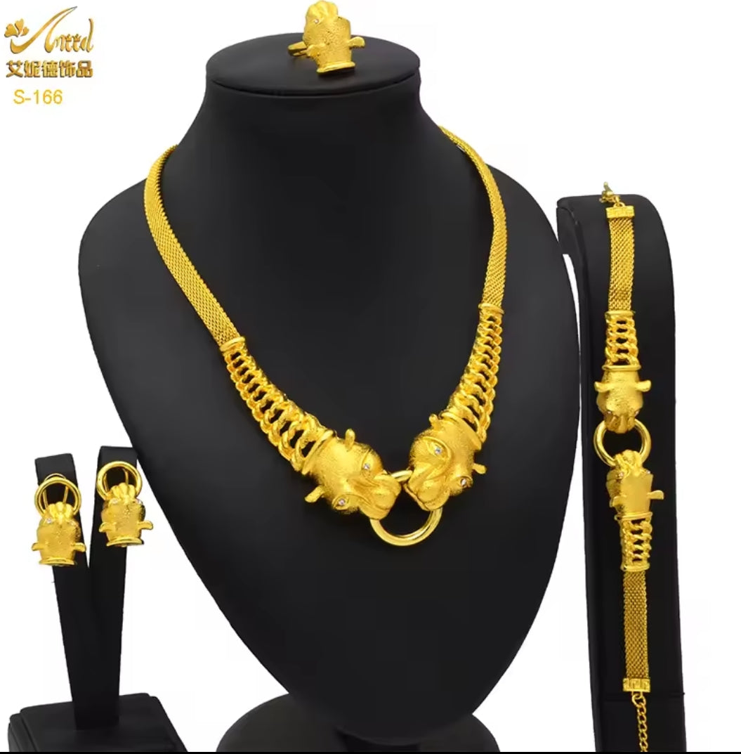 Collier en Or Pur 24K AU999 - Élégance Éclatante