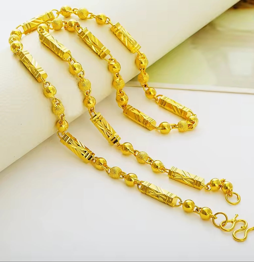 ✨ Collier Homme en Or 24K (AU999) – Élégance et Prestige ✨