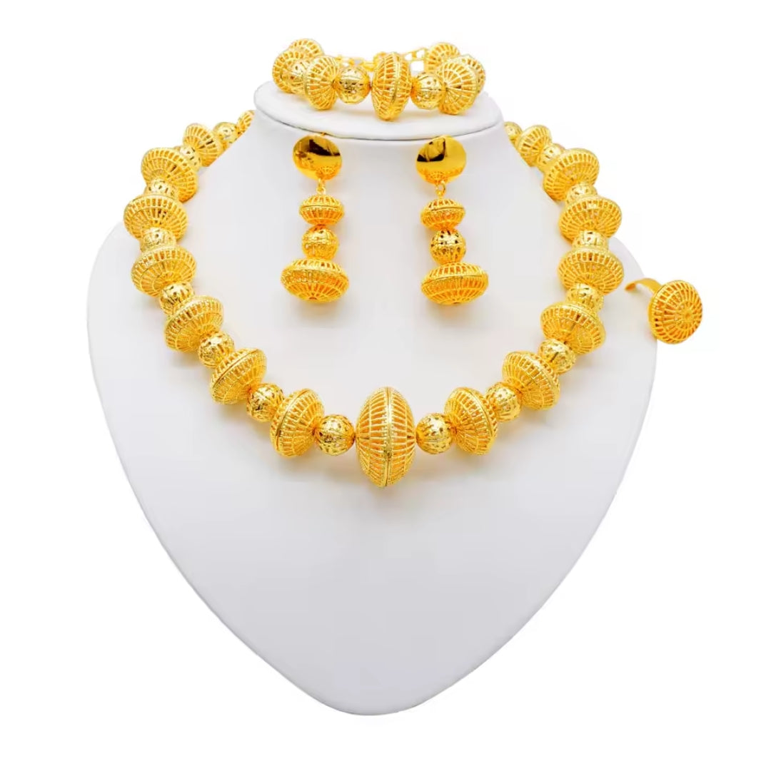 Collier de luxe en or plaqué 18K