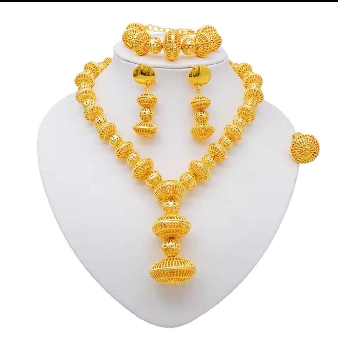 Collier de luxe en or plaqué 18K