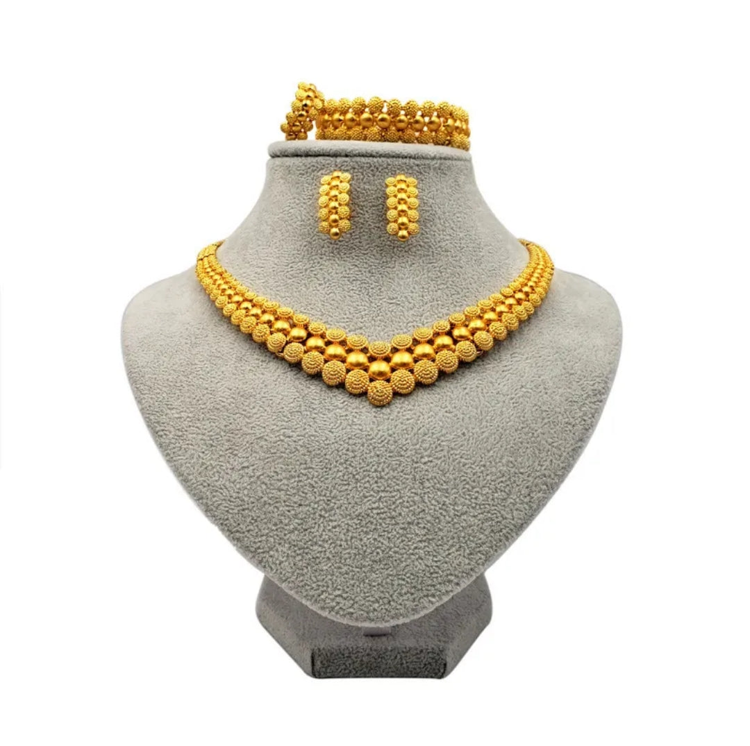 Set de Bijoux Dubaï Gold 24K – 4 pièces